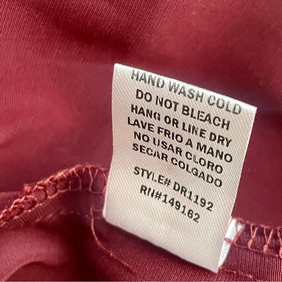 Fashion Nova Raise Your Glass Satin Drape Mini Dress in Deep Red Wine Size M - Picture 12 of 13